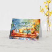 COZY ZUHAUSE Happy CLOSING Day Real Anwesen Karte (Gelbe Blume)