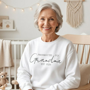 Cozy Zur Oma Befördert EST-Jahres-Design Sweatshirt