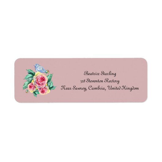 CozyBun Address Label (Vorne)