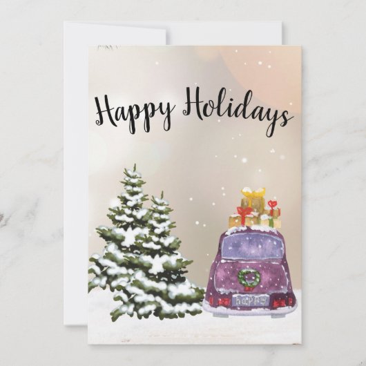 CozyBun Feiertagskarte (Vorderseite)