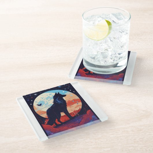 CozyDream Pillow Glasuntersetzer (Schrägansicht)