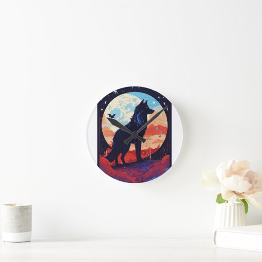 CozyDream Pillow Runde Wanduhr (Zuhause)