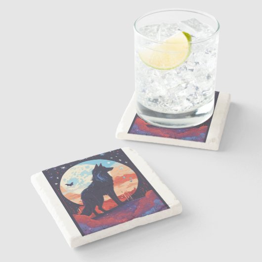 CozyDream Pillow Steinuntersetzer (Seitenansicht)