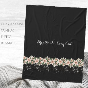 Cozymaxxing Beruhigender Komfort Blumen-Fliesblank Fleecedecke