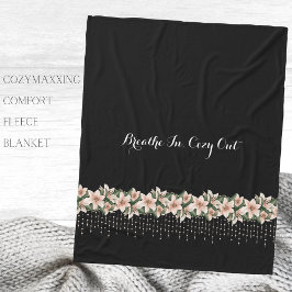 Cozymaxxing Calming Comfort Floral Fleece Blanken