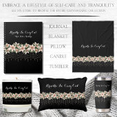Cozymaxxing Mindful Moments Journal Black & Floral Notizblock