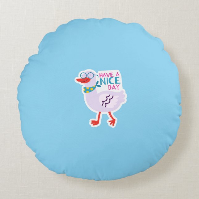 CozyRound™ Plush Pillow Rundes Kissen (Vorderseite)