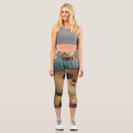 cozzy snuggles capri leggings