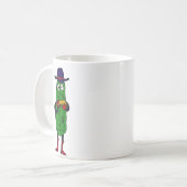 CP, lustige Essiggurke, die Harmonika-Cartoon Kaffeetasse (Vorderseite Links)