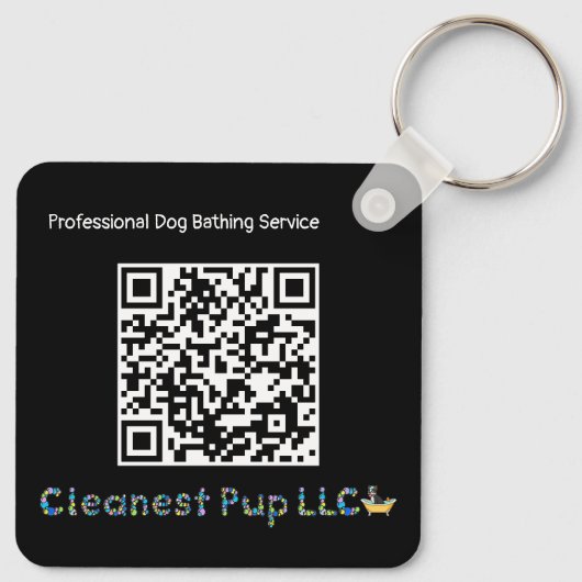 CP QR Code Schlüsselanhänger (Rückseite)