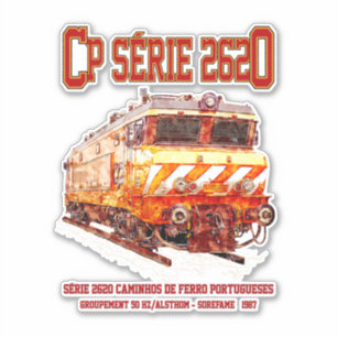 CP Serie 2620 Elektrische Lokomotive. Nez-Casse Lo Aufkleber