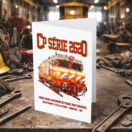 CP Serie 2620 Elektrische Lokomotive. Nez-Casse Lo Dankeskarte