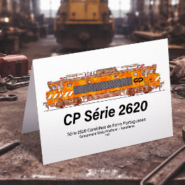 CP Serie 2620 Elektrische Lokomotive. Nez-Casse Lo Dankeskarte
