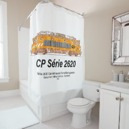 CP Serie 2620 Elektrische Lokomotive. Nez-Casse Lo Duschvorhang