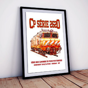 CP Serie 2620 Elektrische Lokomotive. Nez-Casse Lo Poster