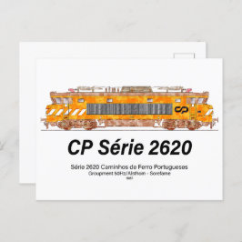 CP Serie 2620 Elektrische Lokomotive. Nez-Casse Lo Postkarte