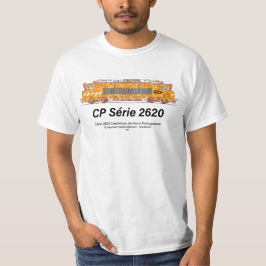 CP Serie 2620 Elektrische Lokomotive. Nez-Casse Lo T-Shirt (Vorderseite)