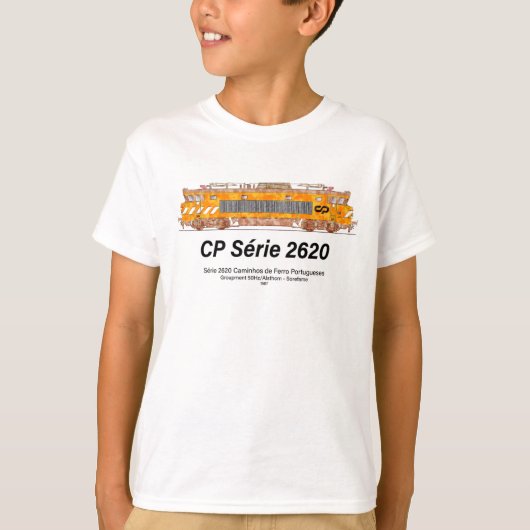 CP Serie 2620 Elektrische Lokomotive. Nez-Casse Lo T-Shirt (Vorderseite)