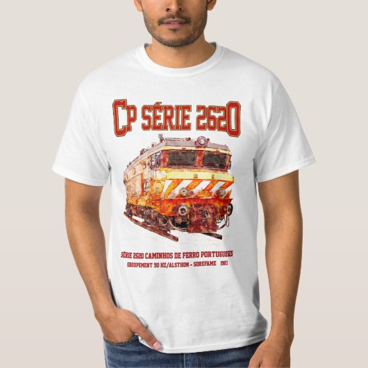 CP Serie 2620 Elektrische Lokomotive. Nez-Casse Lo T-Shirt (Vorderseite)