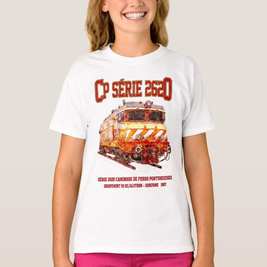 CP Serie 2620 Elektrische Lokomotive. Nez-Casse Lo T-Shirt (Vorderseite)