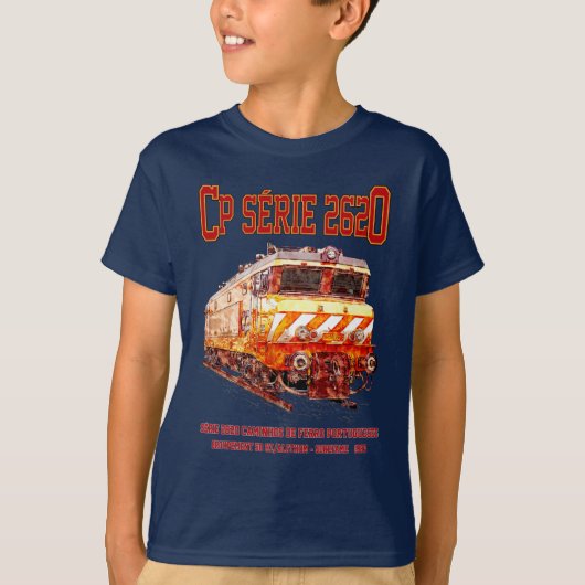 CP Serie 2620 Elektrische Lokomotive. Nez-Casse Lo T-Shirt (Vorderseite)