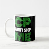 CP Wird Nicht Stoppen Warrior Fighter Zerebralpare Kaffeetasse (Links)