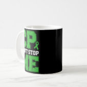 CP Wird Nicht Stoppen Warrior Zerebralparese-Bewus Kaffeetasse (Vorderseite Links)