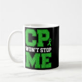 CP Wird Nicht Stoppen Warrior Zerebralparese-Bewus Kaffeetasse (Links)