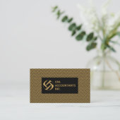CPA | Accountant Beruflich Elegante Visitenkarte (Stehend Vorderseite)