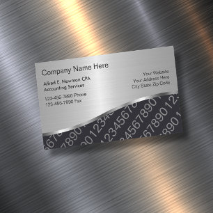 CPA Accountant Business Card Magnete - Neue