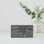 CPA Accountant Financial Business Cards Visitenkarte (Stehend Vorderseite)