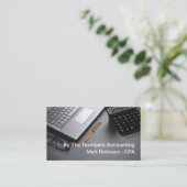 CPA Accountant Moderne Visitenkarten Visitenkarte (Stehend Vorderseite)