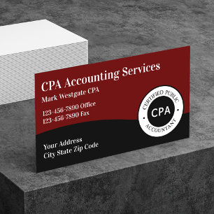 CPA Accountant-Visitenkarte Visitenkarte