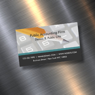 CPA Accounting Magnetic Business Cards Design Magnetische Visitenkarte