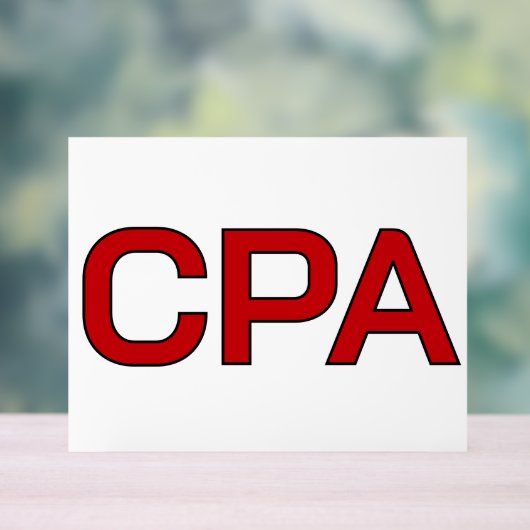 Cpa Acrylschild (Neutral)