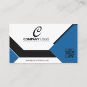 CPA Blau und Weiß Visitenkarte (Rückseite)