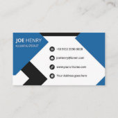 CPA Blau und Weiß Visitenkarte (Vorderseite)