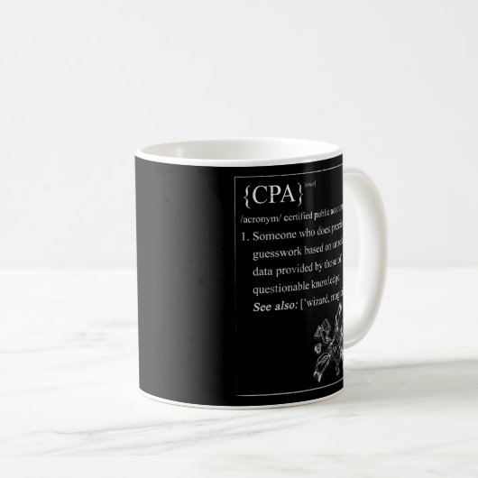 CPA-Buchhalter-Buchhalter Kaffeetasse (VorderseiteRechts)