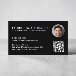 CPA-Buchhalter-QR-Code-Schwarz-Foto Visitenkarte