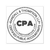 CPA Cert Public Accountant Firma Name URL #2 Permastempel (Design)