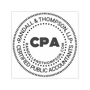 CPA Cert Public Accountant Firma Name URL #2 Permastempel