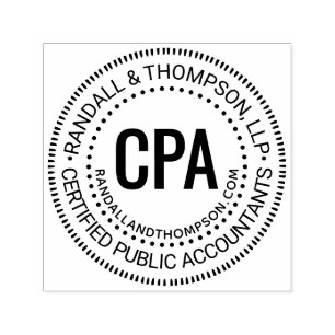 CPA Cert Public Accountant Firma Name URL #2R Permastempel