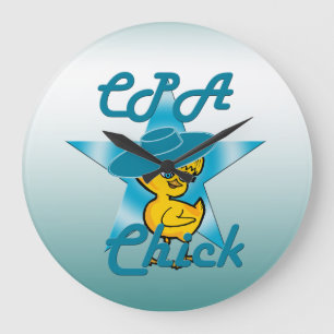 CPA Chick #7 Große Wanduhr