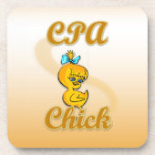 CPA Chick Getränkeuntersetzer (Vorderseite)
