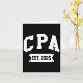 CPA Est 2025 - Abitur eines zertifizierten öffentl Karte (Gelbe Blume)