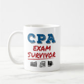 CPA Exam Survivor Kaffeetasse (Links)