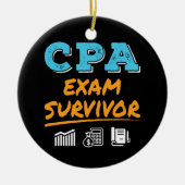 CPA Exam Survivor Keramik Ornament (Vorne)