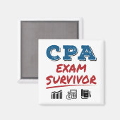 CPA Exam Survivor Magnet (Vorderseite/Rückseite)