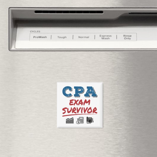 CPA Exam Survivor Magnet (In Situ (Geschirrspüler))
