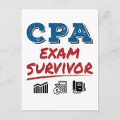 CPA Exam Survivor Postkarte (Vorderseite)